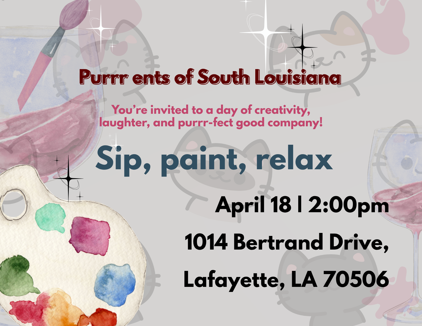 🎨 Lafayette Paint Party’s FIRST Event: A Creative Beginning in the Heart of&nbsp;Acadiana